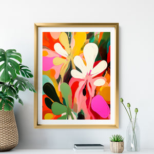 AI Art Print No. 1 - Abstract Floral