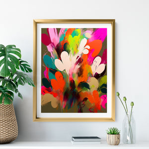 AI Art Print No. 2 - Abstract Floral