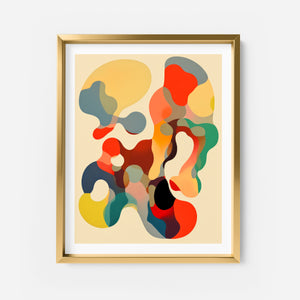 AI Art Print No. 10 - Abstract Organic