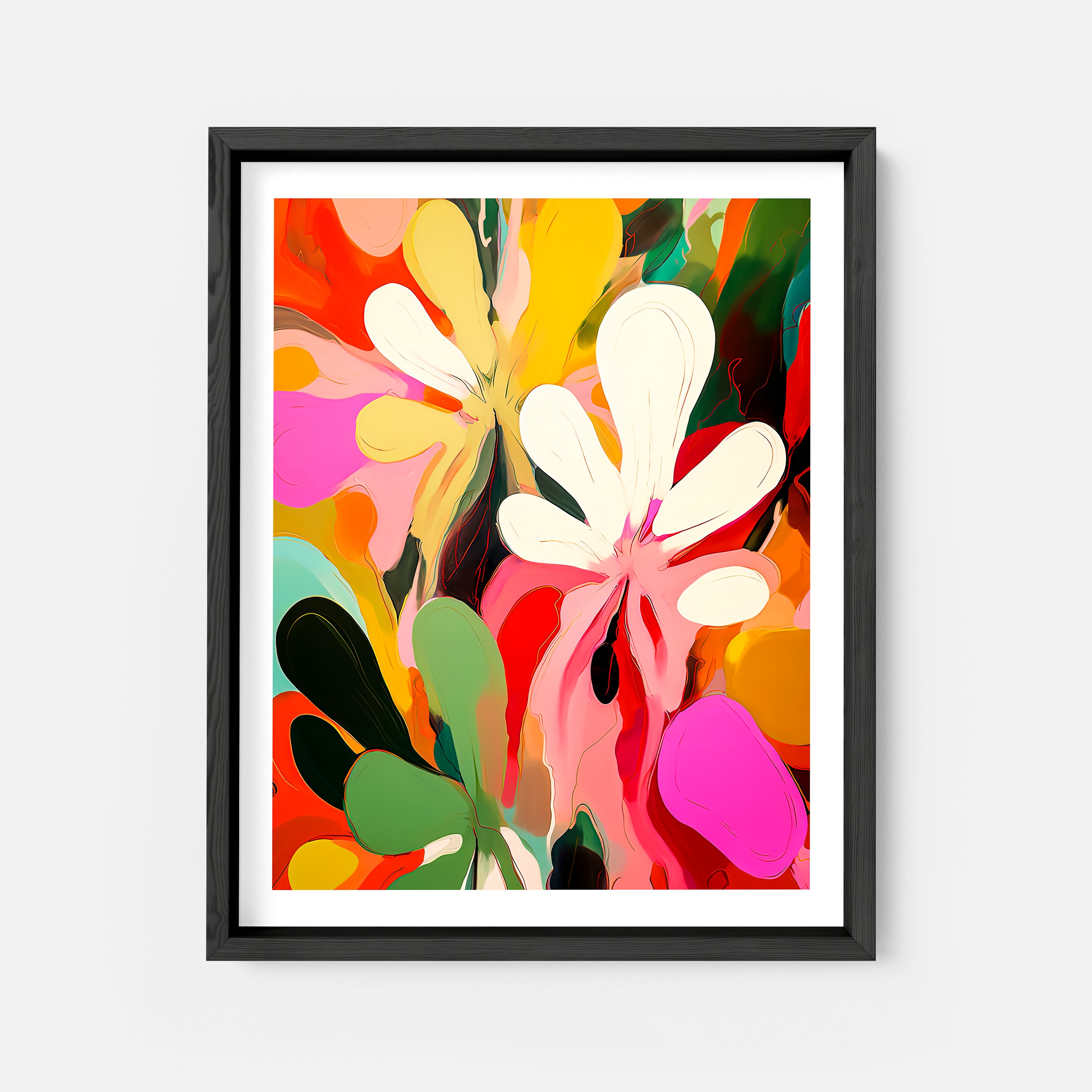 AI Art Print No. 1 - Abstract Floral