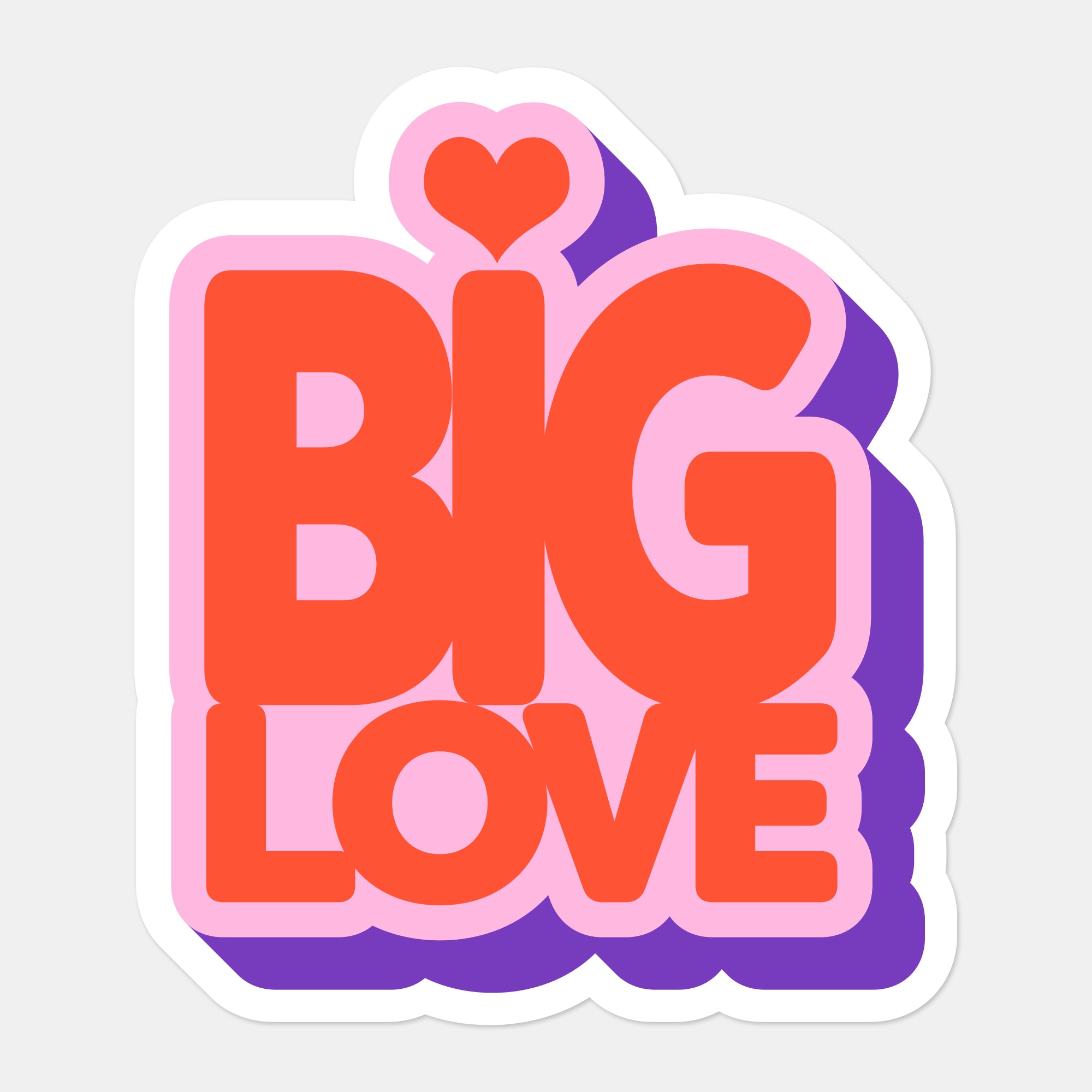 Big Love Sticker Card