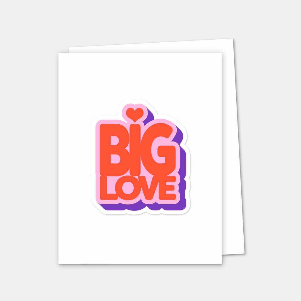 Big Love Sticker Card